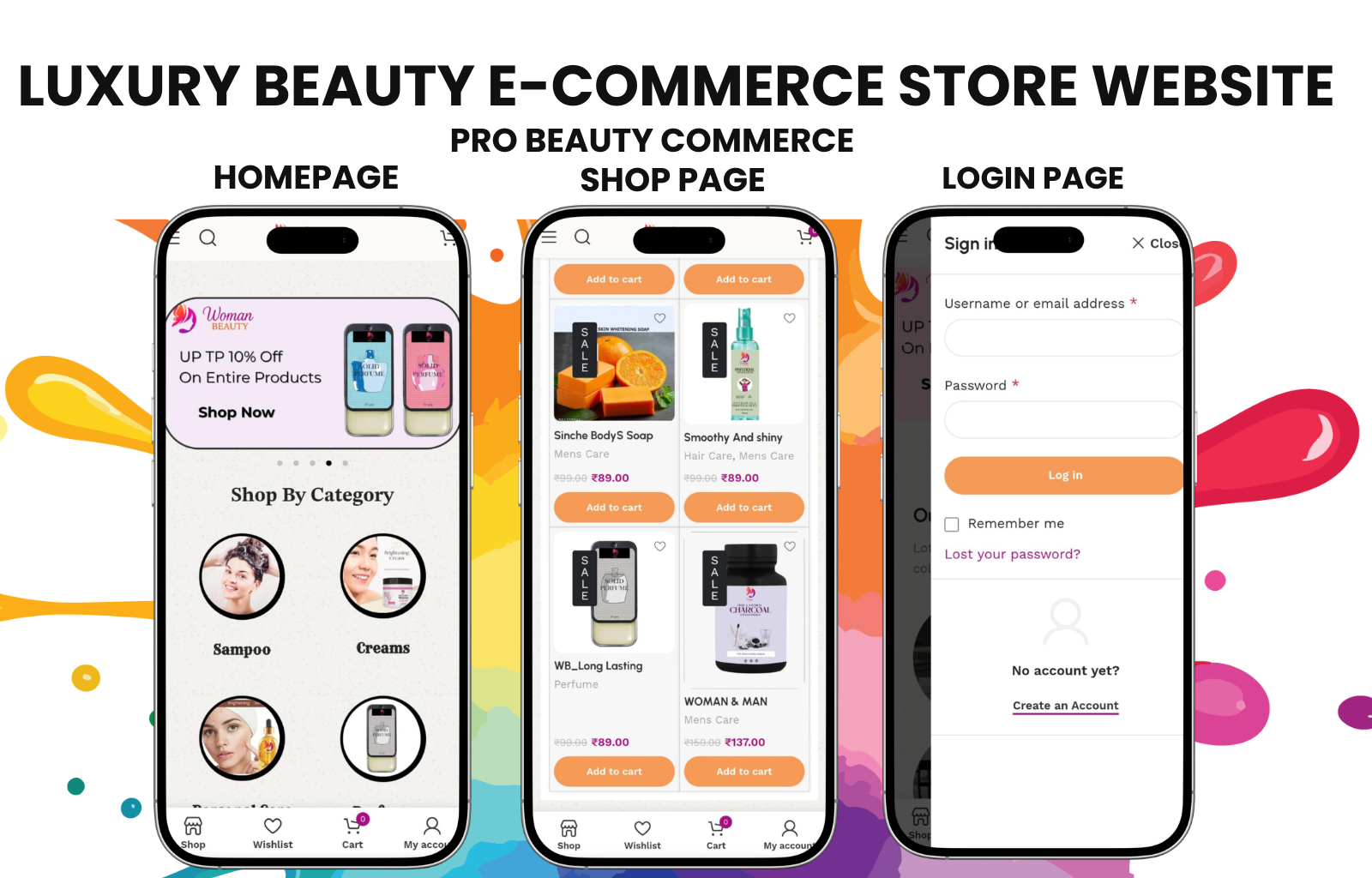 Luxury Beauty E-Commerce Store Website